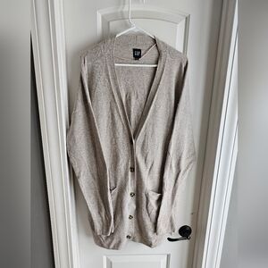 GAP cream cardigan tall
